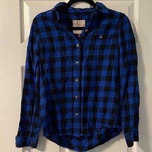 💚Blue & Black Flannel